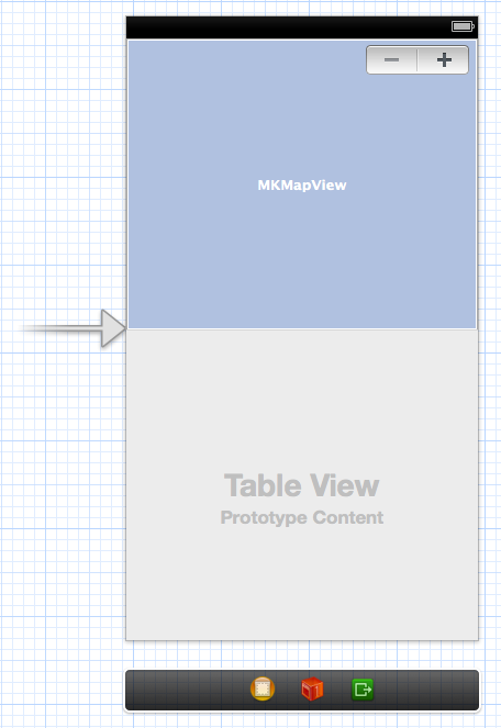 Storyboard of single view application